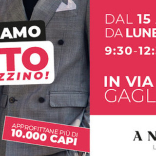 Angelico svuota i magazzini a Biella: grande svendita a Gaglianico dal 15 al 31 maggio