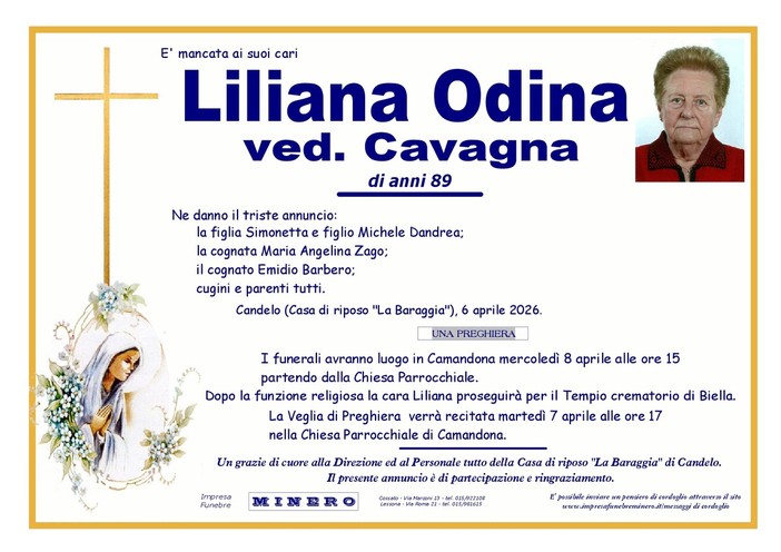 Liliana Odina, ved. Cavagna