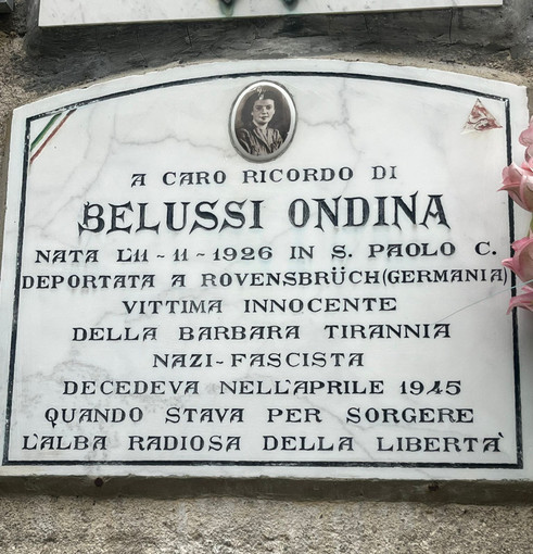 25 Aprile a Campiglia Cervo nel ricordo di Ondina Belussi, morì a 18 anni nel lager di Ravensbruck