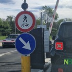 Ponderano, sbarra dell’uscita dell’ospedale danneggiata, attenzione alla viabilità