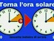 Stanotte torna l’ora solare: lancette indietro di un’ora Stanotte torna l’ora solare: lancette indietro di un’ora
