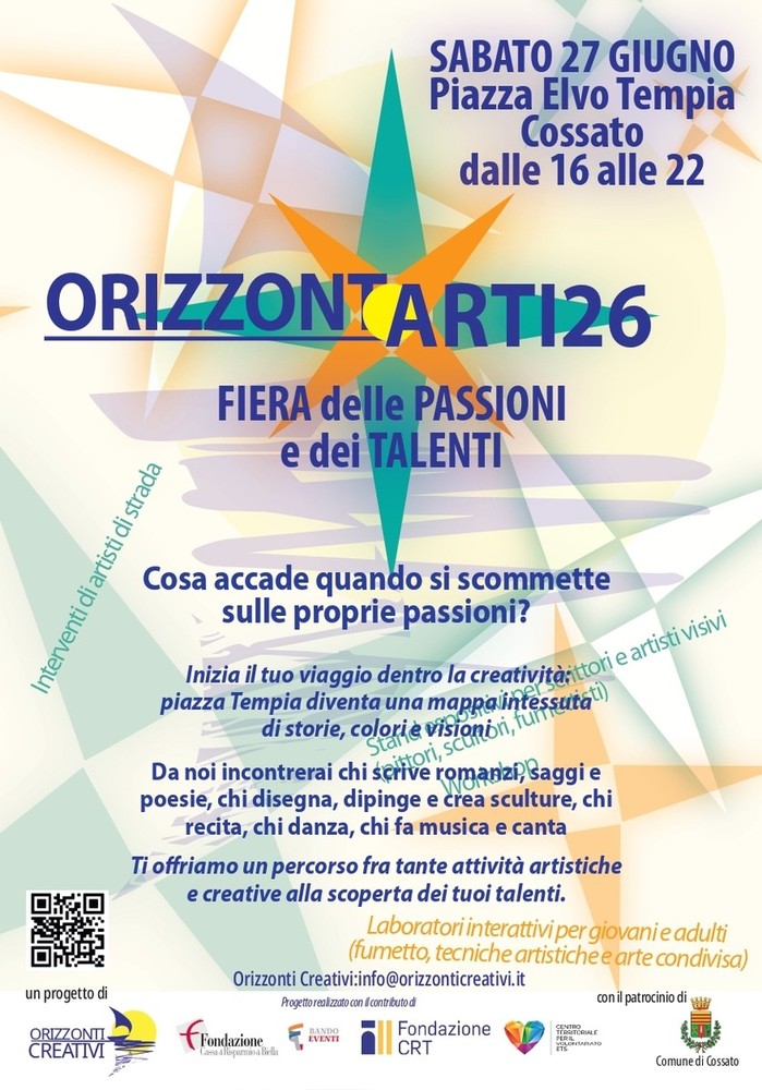 OrizzontARTI, a Cossato la Fiera delle Passioni e dei Talenti OrizzontARTI, a Cossato la Fiera delle Passioni e dei Talenti