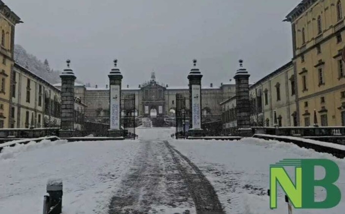 Natale sotto la neve al Santuario di Oropa (video di Mauro Benedetti per newsbiella.it)