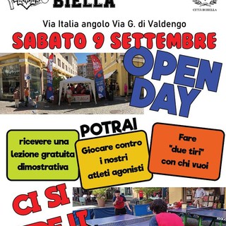 T.T. Biella: Open day a Biella il 9 settembre T.T. Biella: Open day a Biella il 9 settembre