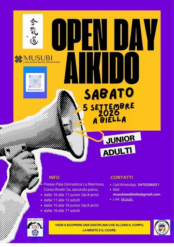 Aikido, a Biella un open day per junior e adulti