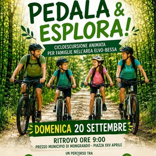 Famiglie in sella per “Pedala &amp; Esplora”: appuntamento domenica 20 settembre