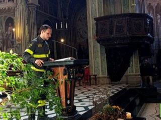 Biella, celebrato il Precetto Pasquale Interforze nella Cattedrale di Santo Stefano FOTO Mattia Baù per newsbiella.it