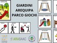 Biella sempre più inclusiva con simboli CAA  nei giochi al parco Arequipa