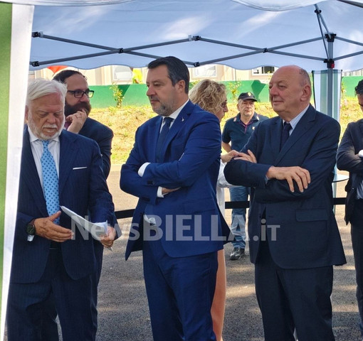 Pedemontana, si parte: al via lavori di costruzione della tratta Masserano-Ghemme: presenti i ministri Salvini e Pichetto FOTO e VIDEO Pedemontana, si parte: al via lavori di costruzione della tratta Masserano-Ghemme: presenti i ministri Salvini e Pichetto FOTO e VIDEO
