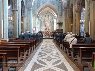 Biella, celebrato il Precetto Pasquale Interforze nella Cattedrale di Santo Stefano FOTO Mattia Baù per newsbiella.it