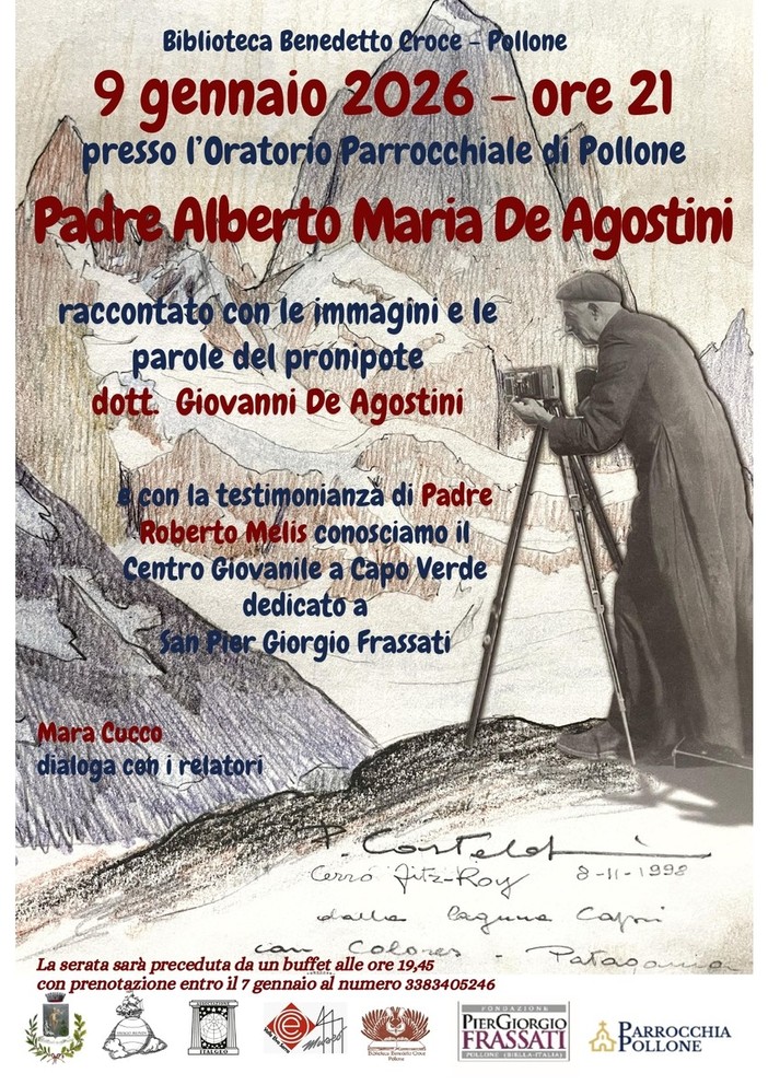 Pollone ricorda Padre Alberto Maria De Agostini: una serata tra memoria, immagini e missione