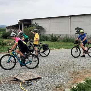 Paola Gianotti pedalata nella pedalata “ Semi (verdi) della Serra”