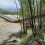 In foto il ponte del Gilino crollato in seguito agli eventi meteorologici estremi di aprile 2025