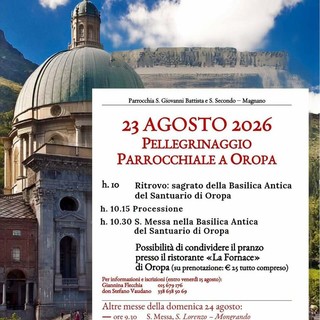 Magnano, il 23 agosto il pellegrinaggio parrocchiale a Oropa