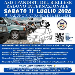 Raduno Internazionale Fiat Panda del Biellese: appuntamento a sabato 11 luglio per la nona edizione
