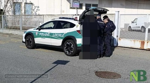 Biella, scontro auto-moto: giovane sbalzato a terra (foto di Mattia Baù per newsbiella.it)