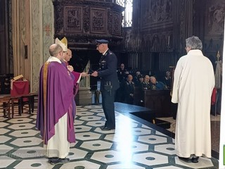 Biella, celebrato il Precetto Pasquale Interforze nella Cattedrale di Santo Stefano FOTO Mattia Baù per newsbiella.it