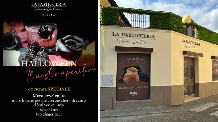 Biella, "Mora avvelenata" da Simone De Mori: presentato lo speciale cocktail di Halloween Biella, "Mora avvelenata" da Simone De Mori: presentato lo speciale cocktail di Halloween