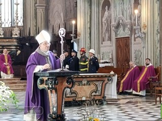 Biella, celebrato il Precetto Pasquale Interforze nella Cattedrale di Santo Stefano FOTO Mattia Baù per newsbiella.it