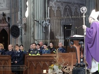 Biella, celebrato il Precetto Pasquale Interforze nella Cattedrale di Santo Stefano FOTO Mattia Baù per newsbiella.it