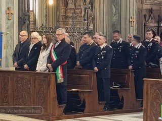 Biella, celebrato il Precetto Pasquale Interforze nella Cattedrale di Santo Stefano FOTO Mattia Baù per newsbiella.it