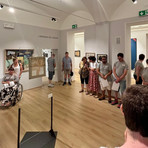 Vivi Biellese al Palazzone: molti visitatori per le visite guidate alla mostra "Collezione Franco Riccardi. Segni e visioni del Novecento"