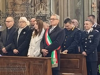 Biella, celebrato il Precetto Pasquale Interforze nella Cattedrale di Santo Stefano FOTO Mattia Baù per newsbiella.it