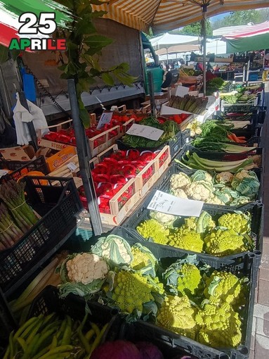 25 Aprile a Biella, il mercato di Piazza Falcone conferma la sua tradizione FOTO