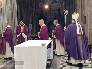 Biella, celebrato il Precetto Pasquale Interforze nella Cattedrale di Santo Stefano FOTO Mattia Baù per newsbiella.it