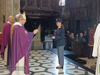 Biella, celebrato il Precetto Pasquale Interforze nella Cattedrale di Santo Stefano FOTO Mattia Baù per newsbiella.it