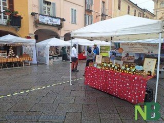 Al Mercatino degli Archi regali, artigianato e solidarietà a Biella FOTO Nicola Rasolo per newsbiella.it