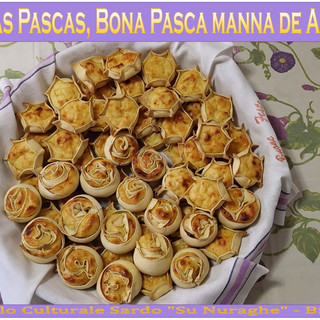 Nell’immagine, Pasqua 2024, “pardulas” prodotte a Biella da soci di Narcao