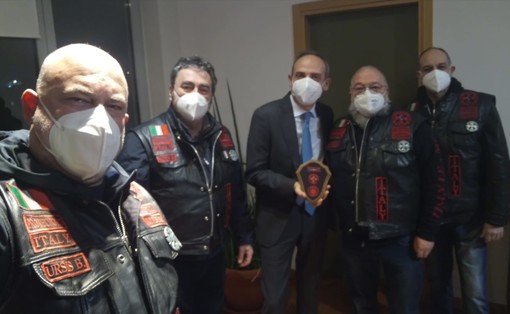 I Protectors LE MC-Italy Chapter URSIS B si sono presentati al nuovo Questore di Biella Ciccimarra