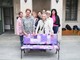 A Cavaglià inaugurata la Panchina della Gentilezza, simbolo di inclusione e accoglienza (foto di Roberto Canova)