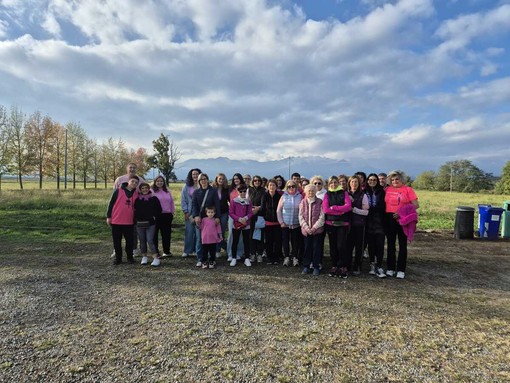 Una passeggiata in rosa a Massazza per sostenere la ricerca sul tumore al seno FOTO