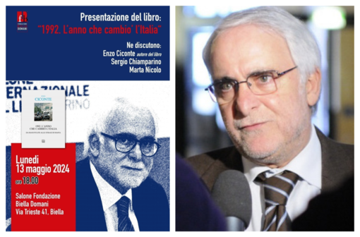 “1992: l’anno che cambiò l’Italia”, a Biella l’incontro con l’autore.