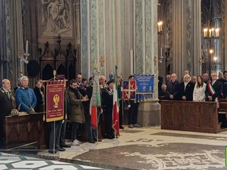 Biella, celebrato il Precetto Pasquale Interforze nella Cattedrale di Santo Stefano FOTO Mattia Baù per newsbiella.it