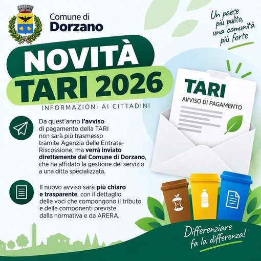 Dorzano, cambia la gestione della TARI: tutti i dettagli Dorzano, cambia la gestione della TARI: tutti i dettagli