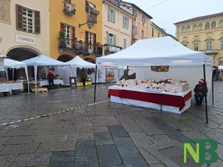 Al Mercatino degli Archi regali, artigianato e solidarietà a Biella FOTO Nicola Rasolo per newsbiella.it
