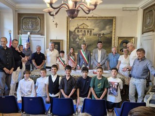 Pollone, Emma Figus e Matteo Mastrapasqua, Sindaco e Vicesindaco del Consiglio Comunale delle Ragazze e dei Ragazzi Pollone, Emma Figus e Matteo Mastrapasqua, Sindaco e Vicesindaco del Consiglio Comunale delle Ragazze e dei Ragazzi