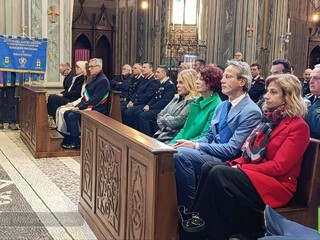 Biella, celebrato il Precetto Pasquale Interforze nella Cattedrale di Santo Stefano FOTO Mattia Baù per newsbiella.it