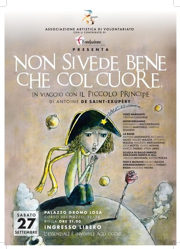 Biella, a Palazzo Gromo Losa il Piccolo Principe prende vita tra musica e poesia