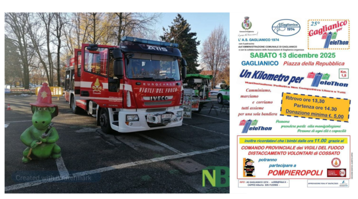 Gaglianico per Telethon: sabato 13 dicembre il cuore della manifestazione Gaglianico per Telethon: sabato 13 dicembre il cuore della manifestazione