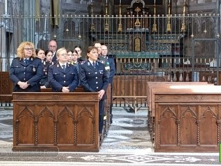 Biella, celebrato il Precetto Pasquale Interforze nella Cattedrale di Santo Stefano FOTO Mattia Baù per newsbiella.it