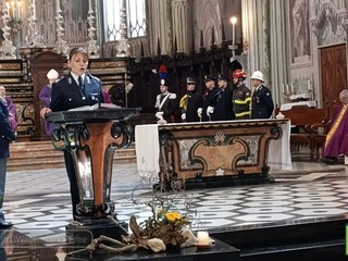 Biella, celebrato il Precetto Pasquale Interforze nella Cattedrale di Santo Stefano FOTO Mattia Baù per newsbiella.it