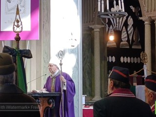 Biella, celebrato il Precetto Pasquale Interforze nella Cattedrale di Santo Stefano FOTO Mattia Baù per newsbiella.it