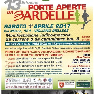 Le corse podistiche dal 27 al 2 aprile, torna Porte Aperte da Bardelle