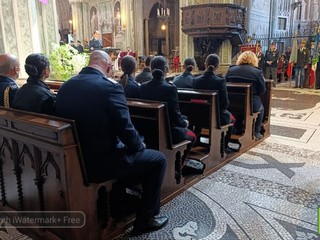 Biella, celebrato il Precetto Pasquale Interforze nella Cattedrale di Santo Stefano FOTO Mattia Baù per newsbiella.it