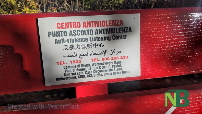 Giornata internazionale per l’eliminazione della violenza contro le donne, tra inaugurazione di panchine rosse e momenti di riflessione nella provincia di Biella Giornata internazionale per l’eliminazione della violenza contro le donne, tra inaugurazione di panchine rosse e momenti di riflessione nella provincia di Biella