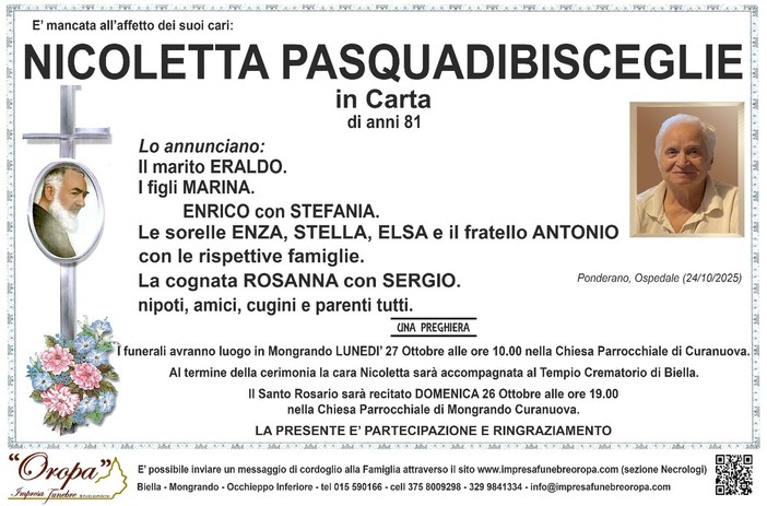 Nicoletta Pasquadibisceglie in Carta